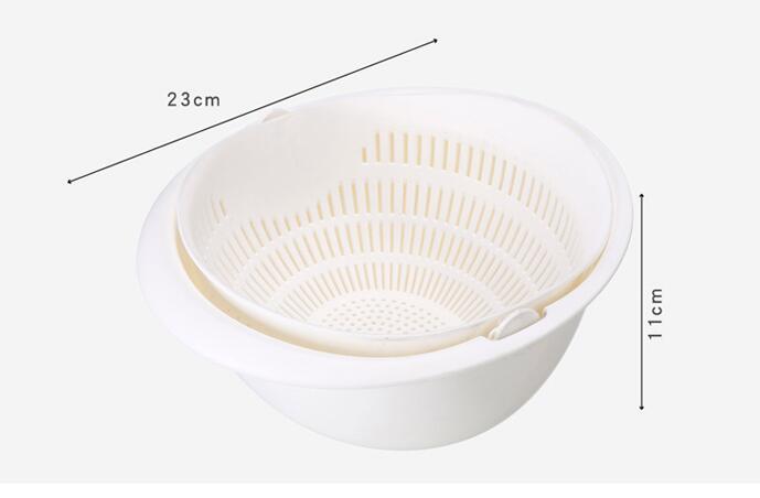 Doppel-Gericht Sink Korb Küche Waschen Obst Korb