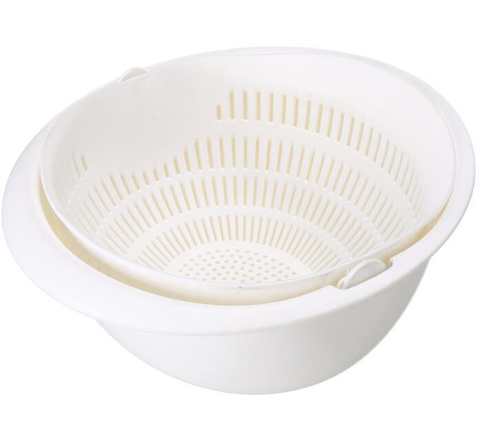 Doppel-Gericht Sink Korb Küche Waschen Obst Korb