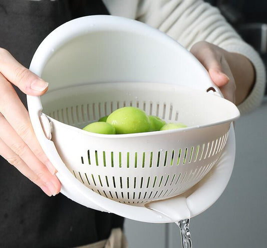 Doppel-Gericht Sink Korb Küche Waschen Obst Korb